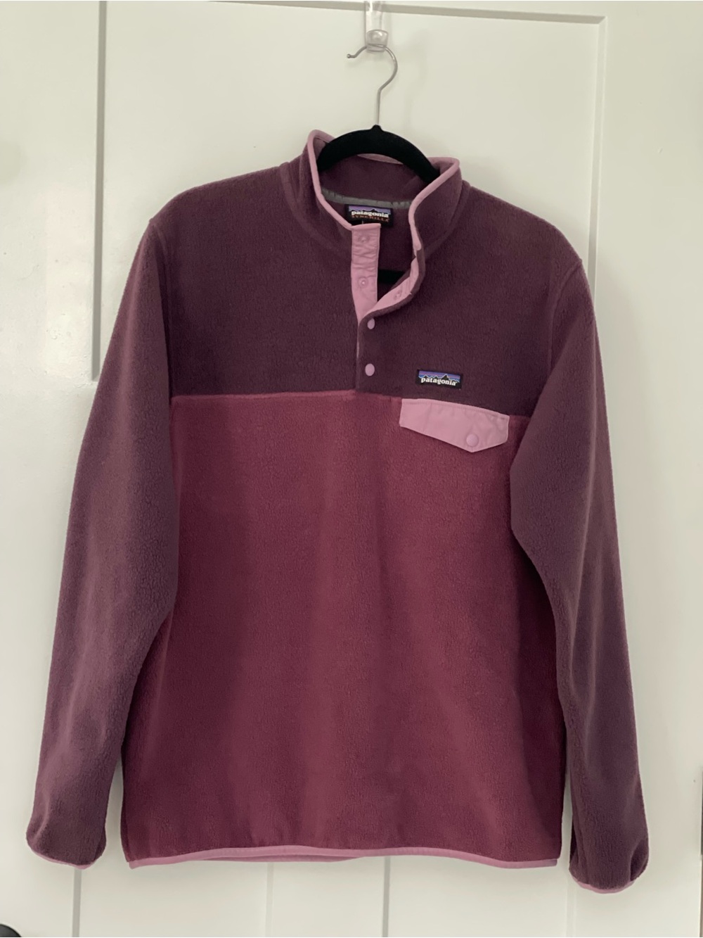 Patagonia Women’s Synchilla Snap-T Fleece Pullover Plum Lavender L